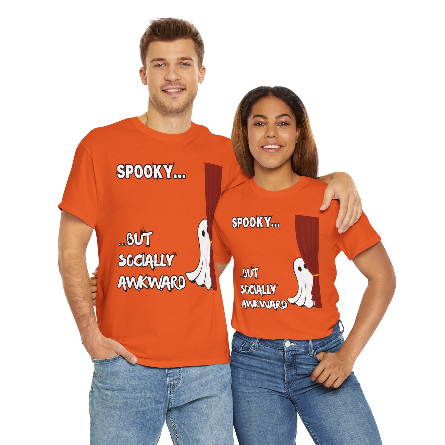 Funny Ghost Graphic Tee, Comfortable Unisex T-Shirt, Perfect for Halloween, Casual Wear, Gift for Friends, Scary, Creepy, Gothic, Geek, Nerd