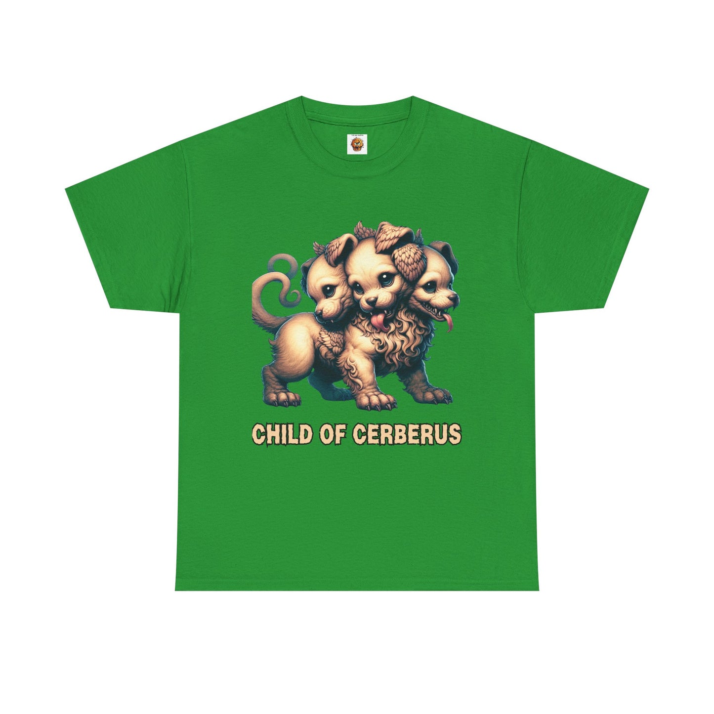 Child of Cerberus Three-Headed Puppy Unisex Tee | Kawaii Cute Animal Shirt, Gift for Dog Lovers, Pet Owner Apparel, Fun Graphic Tee, Unique T-Shirt, Hell Hound, Mythology