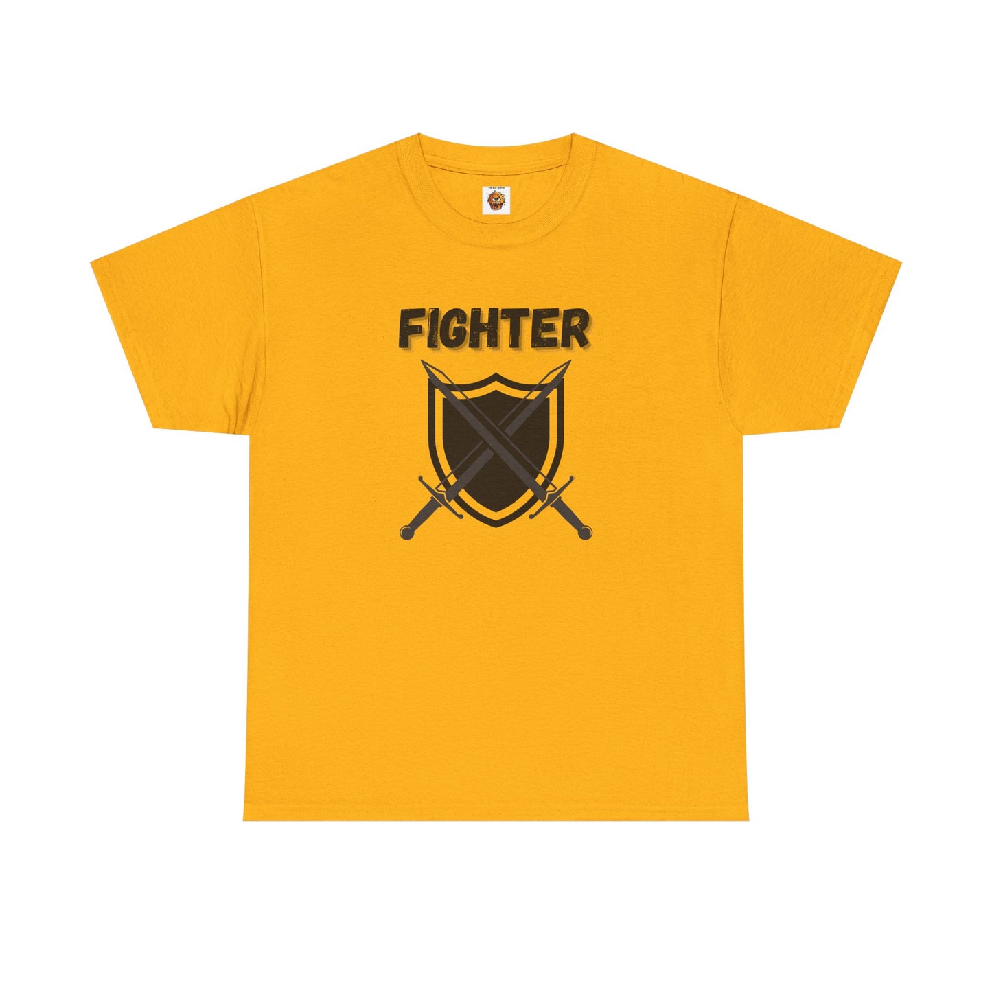 Fighter Icon Symbol Dungeons and Dragons DND Unisex Heavy Cotton Tee Shirt T-Shirt - RPG, TTRPG, Roleplaying, Geek, Nerd