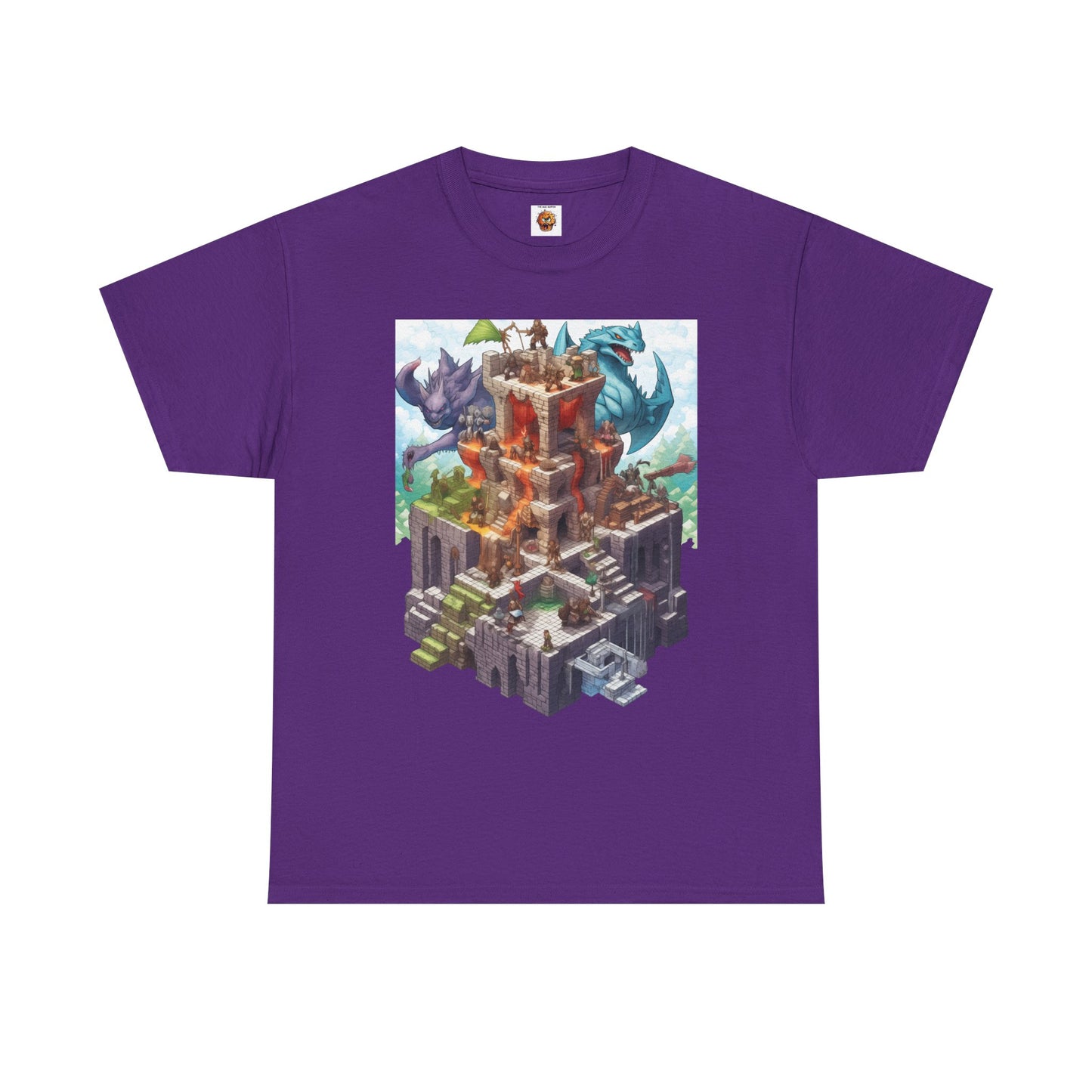 Dungeons and Isometric Dragons Fantasy Adventure Unisex Heavy Cotton Tee, Video Game Shirt, Graphic Tee, Gamer Gift, Casual Wear, Unique T-Shirt, DND, RPG, TTRPG, Geek, Nerd