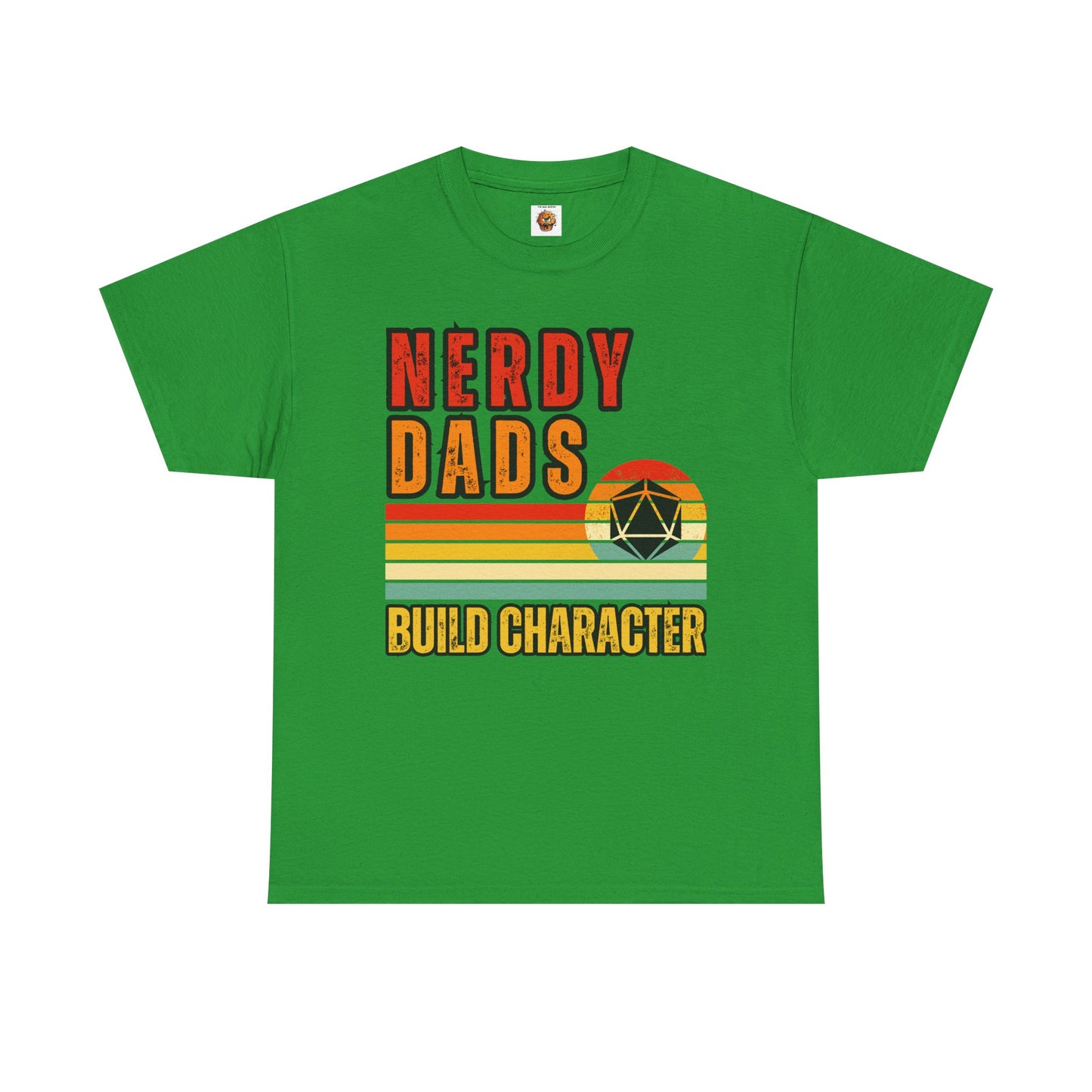 Funny 'Nerdy Dads Build Character' Tee - Perfect Gift for Father's Day, Casual Days, Parenting Humor, Unisex Cotton Shirt, Family Fun, Father, Dad, DND, RPG, TTRPG, Geek, Nerd