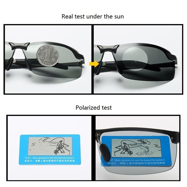 Men's Photochromic Polarized Sunglasses