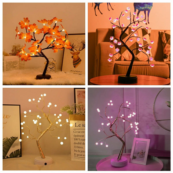 LED Night Light Mini Tree Table Lamp