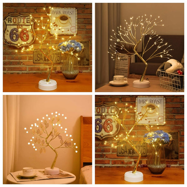 LED Night Light Mini Tree Table Lamp