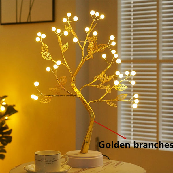 LED Night Light Mini Tree Table Lamp