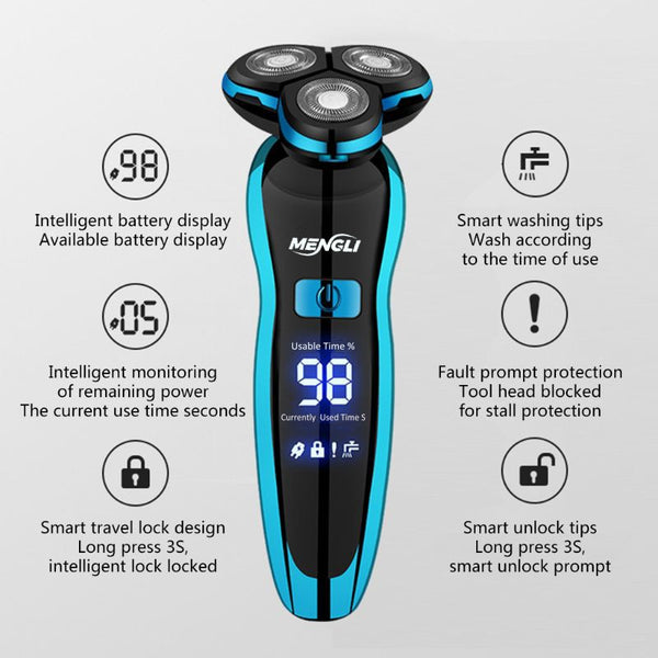 Water Proof Electric Rechargeable Razor Shaver for Men